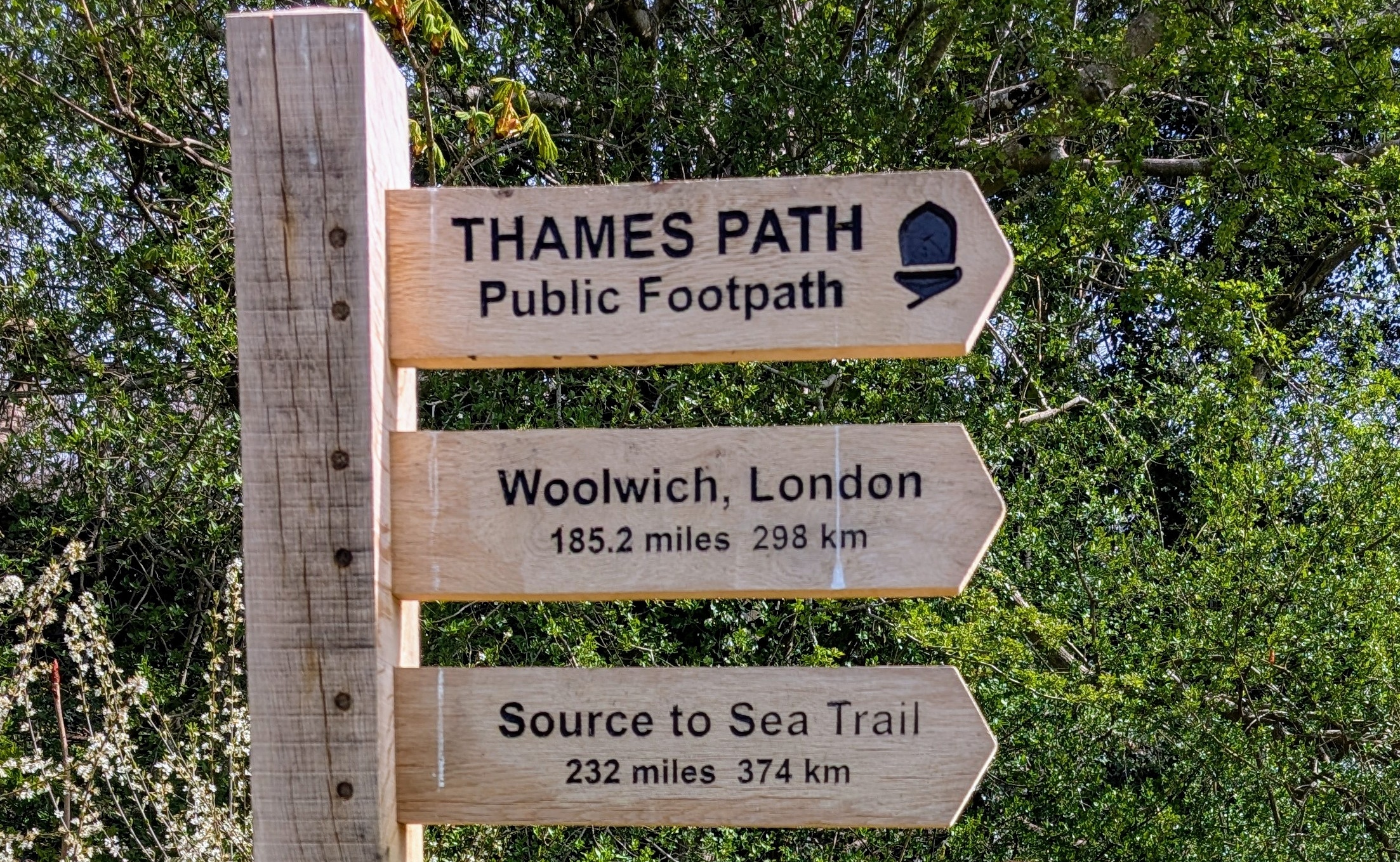 Thames Path Sign